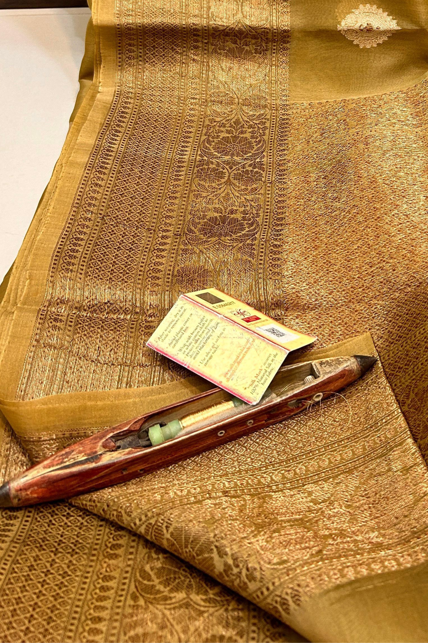 Persian Rust Banarasi  Kora Silk Saree With Grand Matt Finish