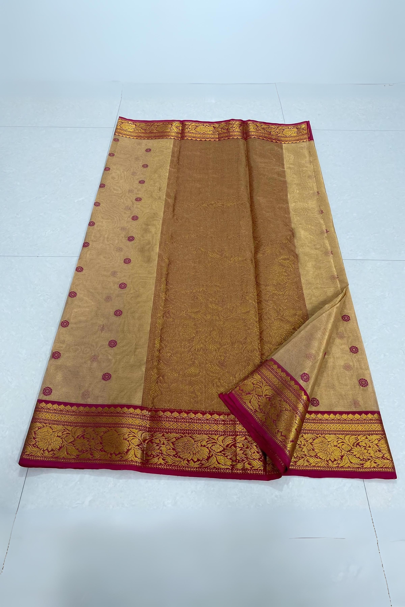 Royal Honey Traditional Chanderi Pure Silk Saree