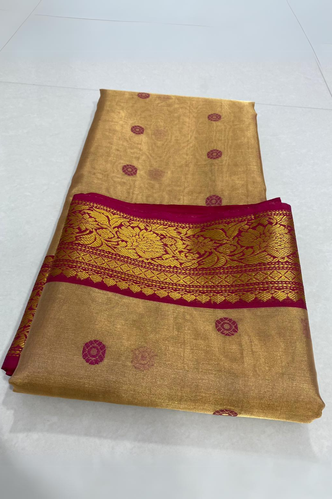 Royal Honey Traditional Chanderi Pure Silk Saree