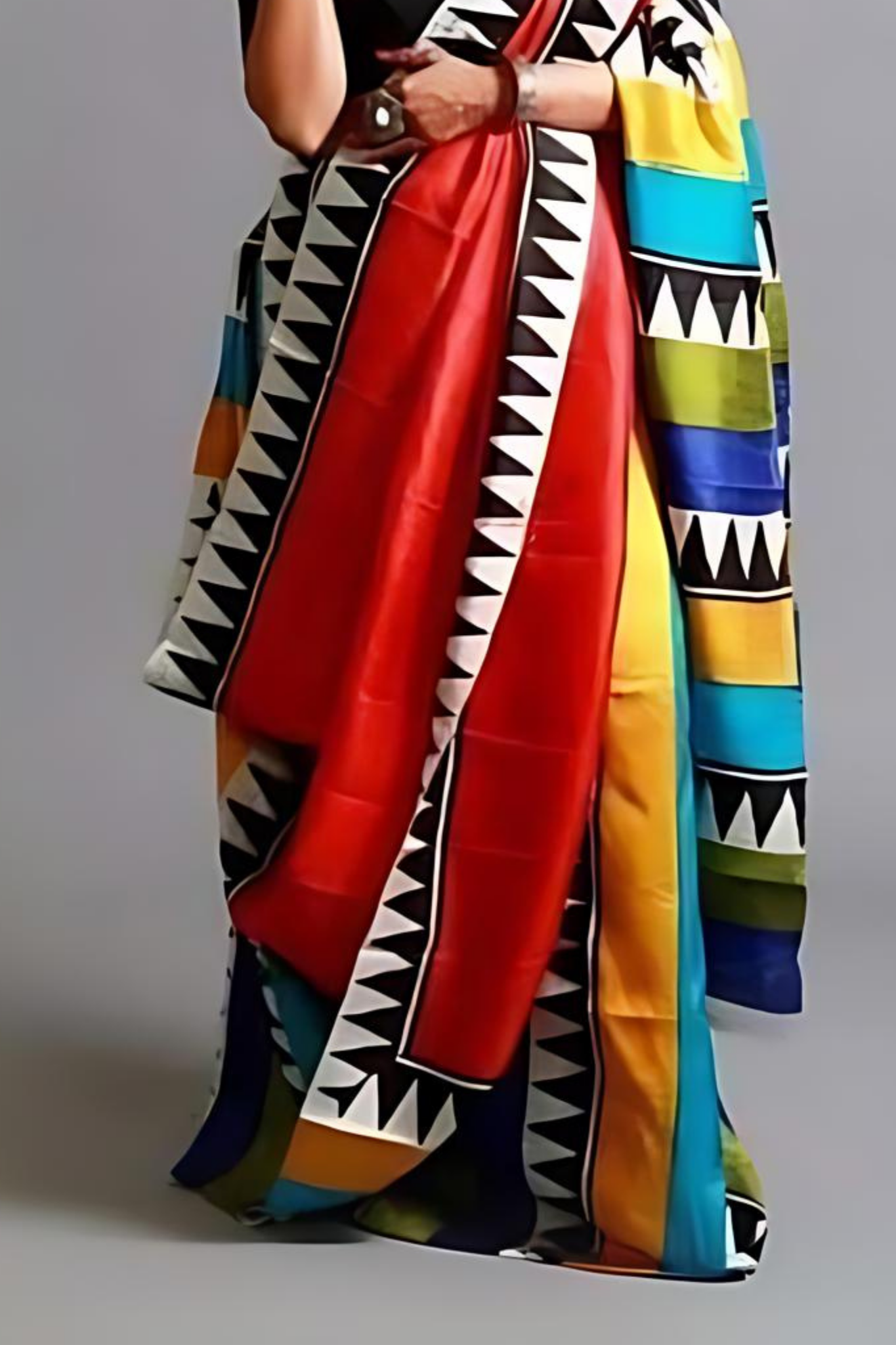 Chromatic Pure Bangal Handloom Saree