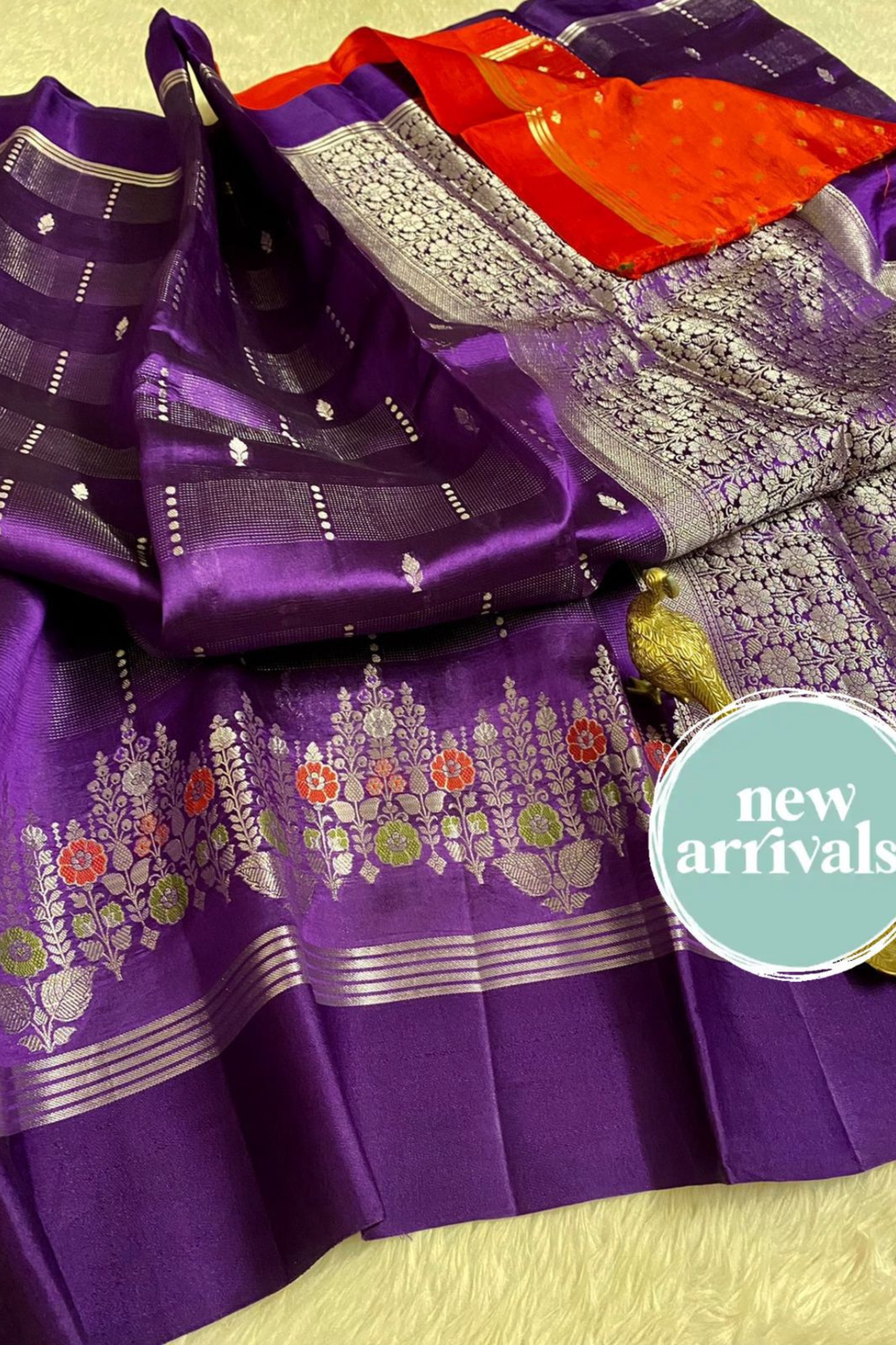 Premium raw mango silk saree – wedding season special collection