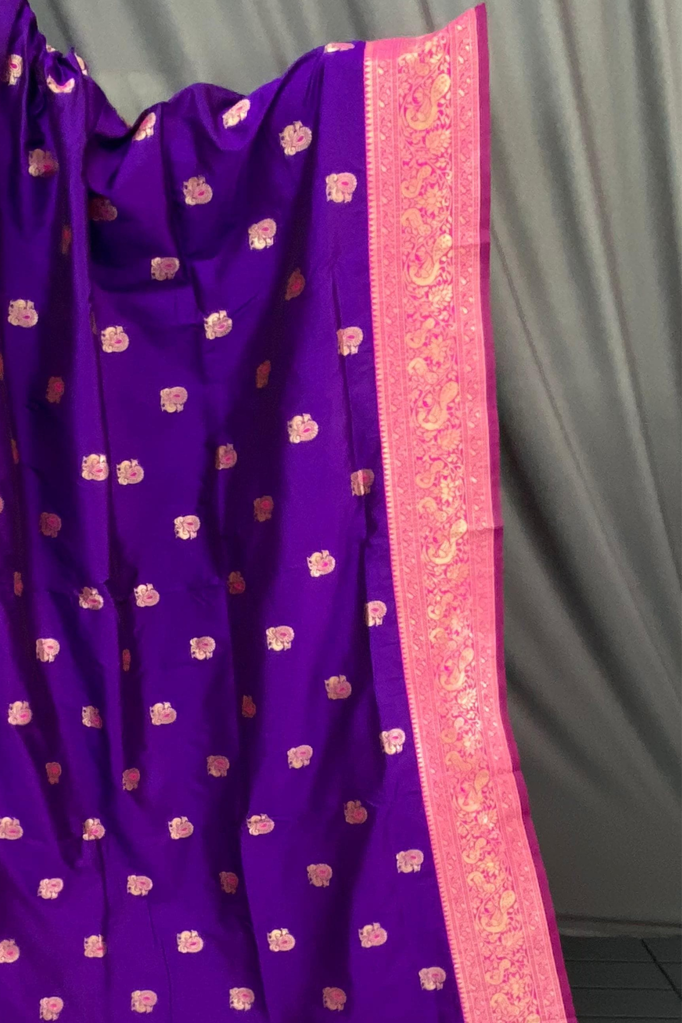 Purple Paithani Silk Saree