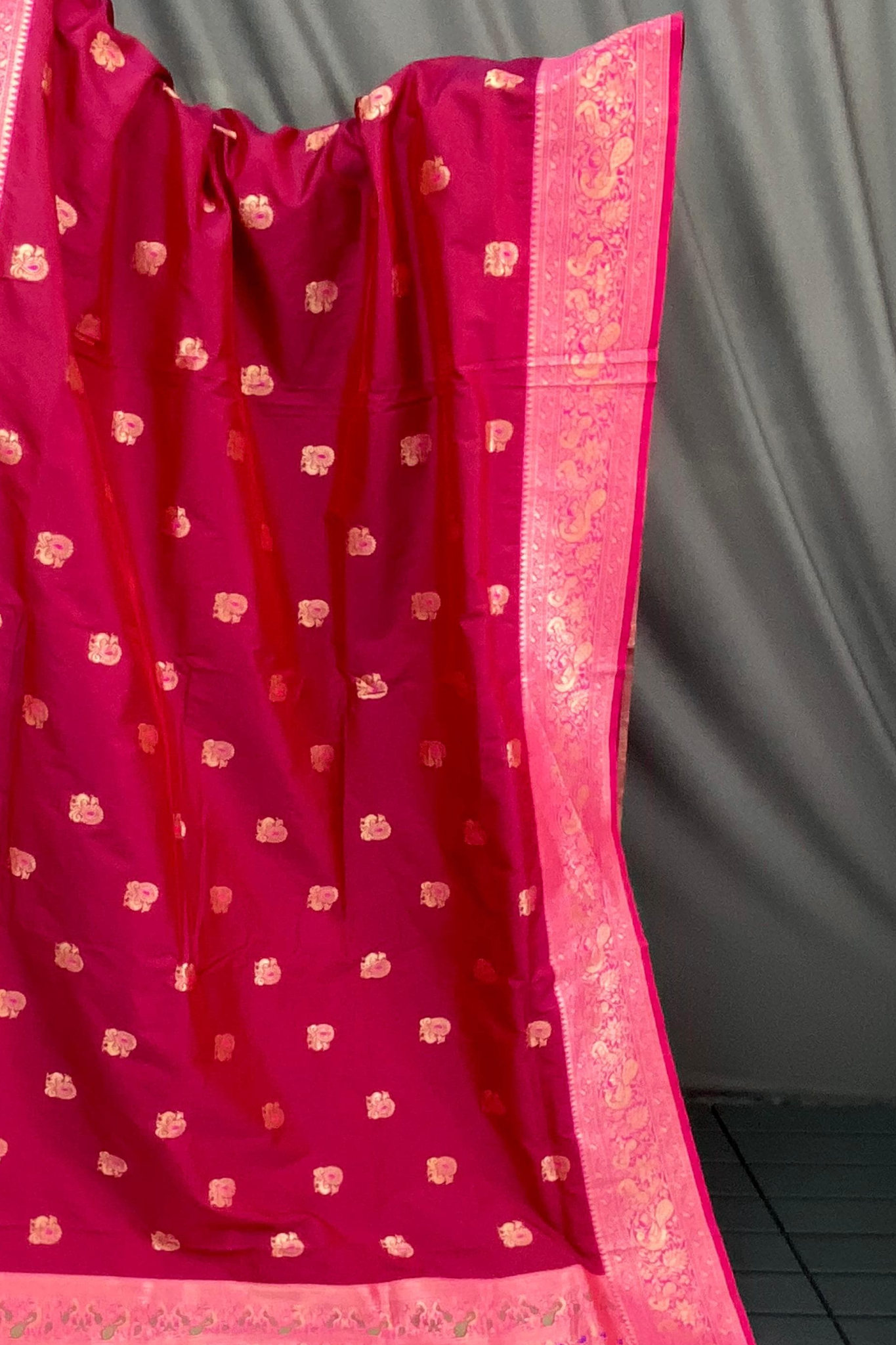 Rani Red Paithani Silk Saree