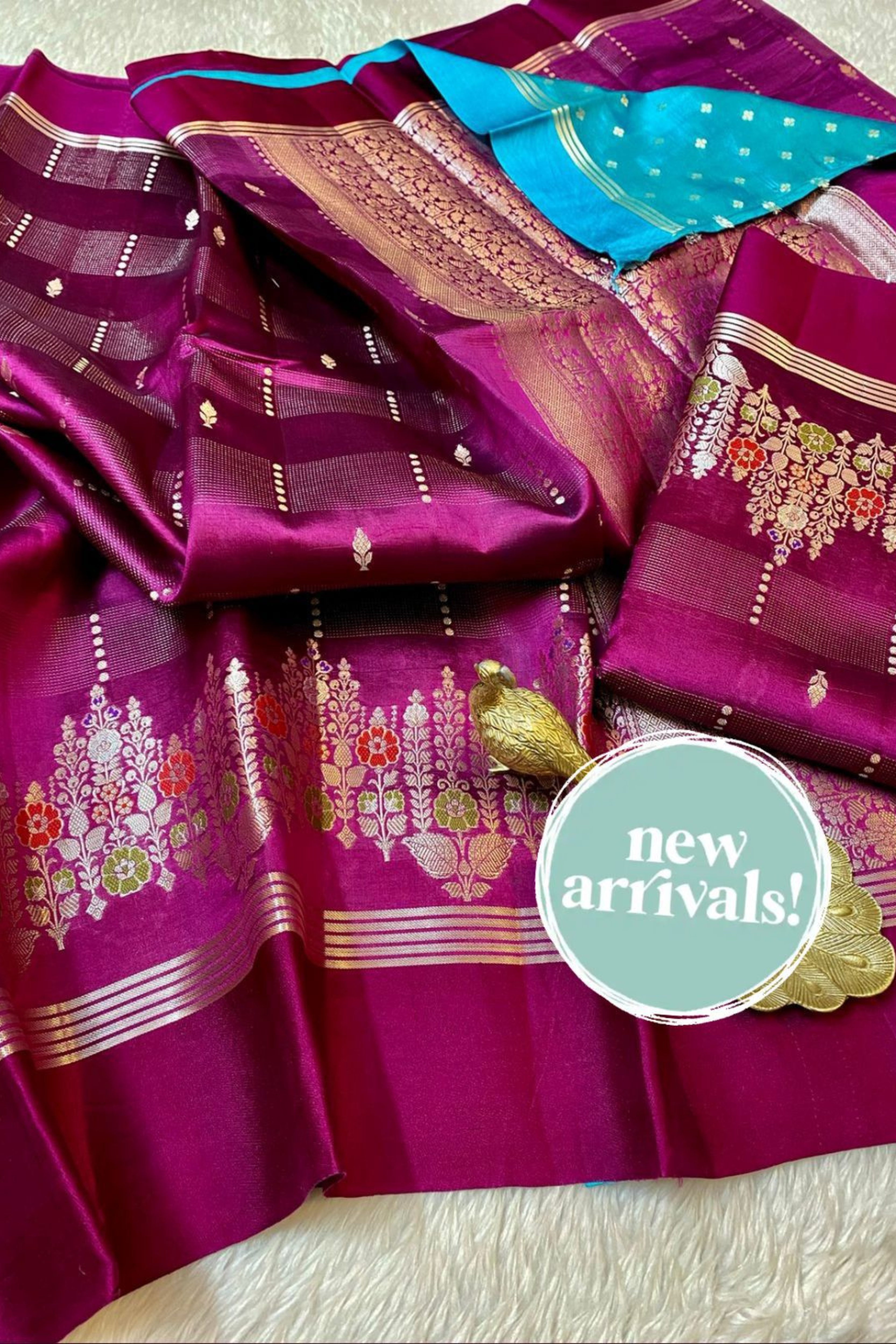 Premium raw mango silk saree – wedding season special collection