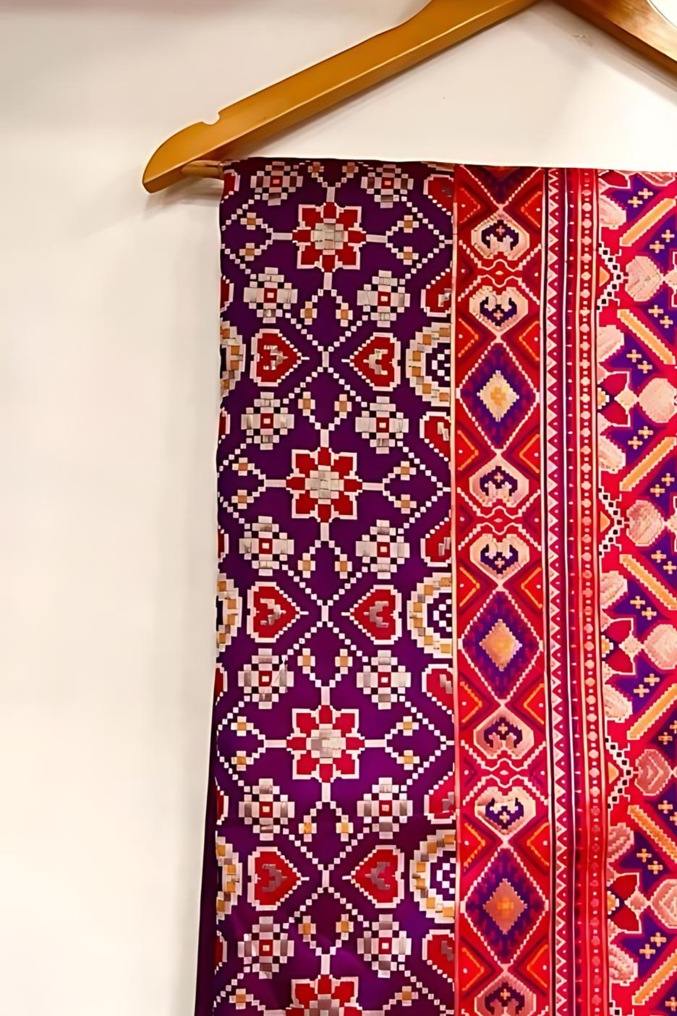 Royal Purple Resham Woven Patola Silk Saree