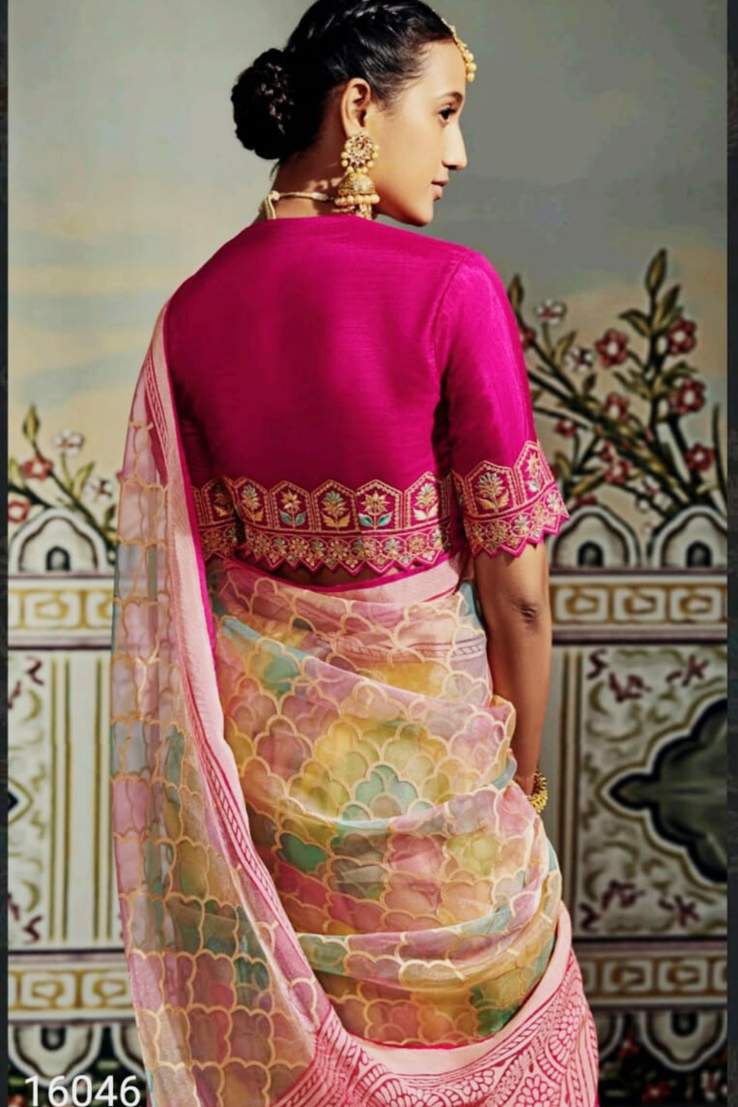 Pure Brasso Silk Saree with Elegant Pastel Design