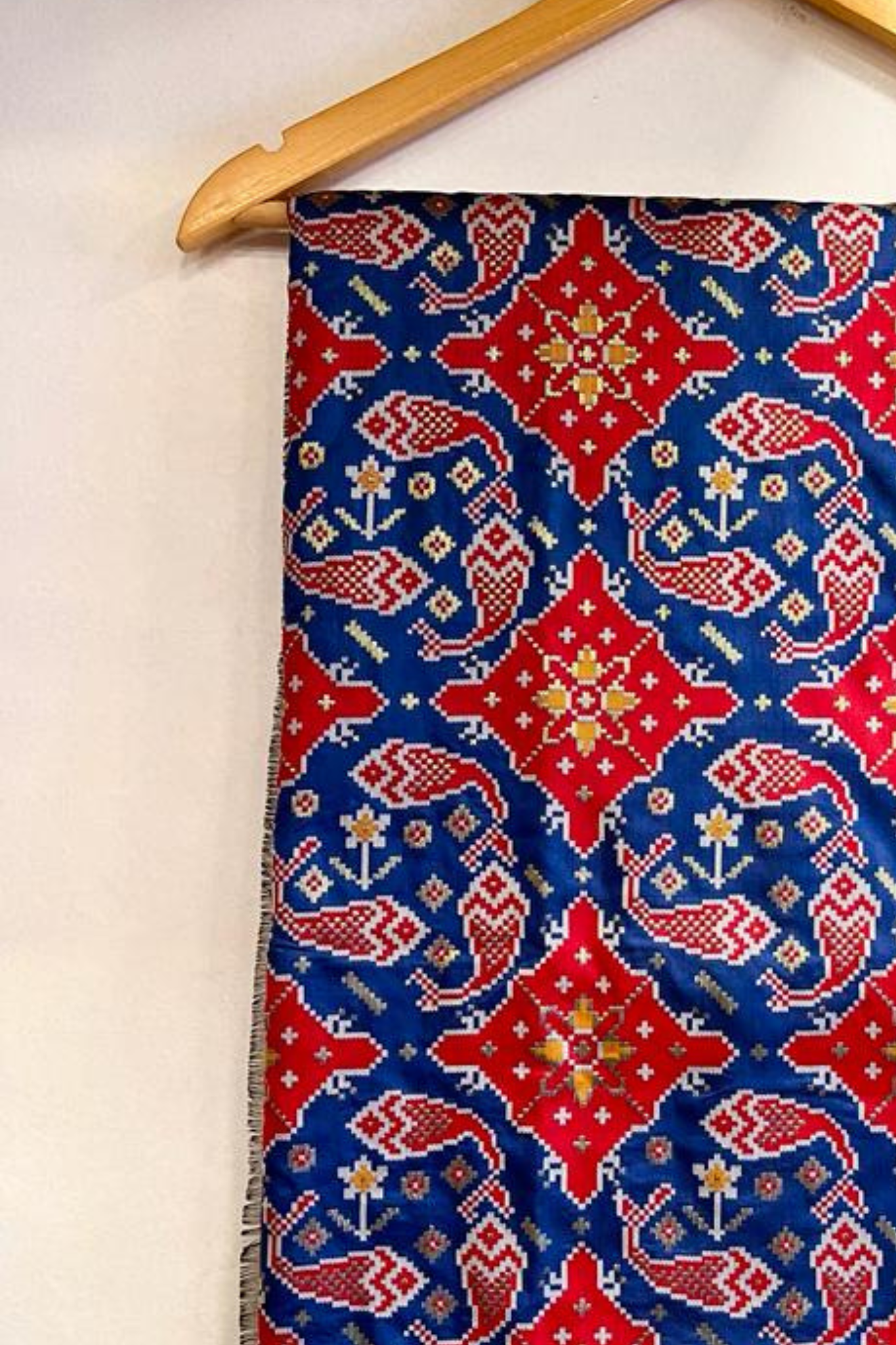 Royal Blue Resham Woven Patola Silk Saree