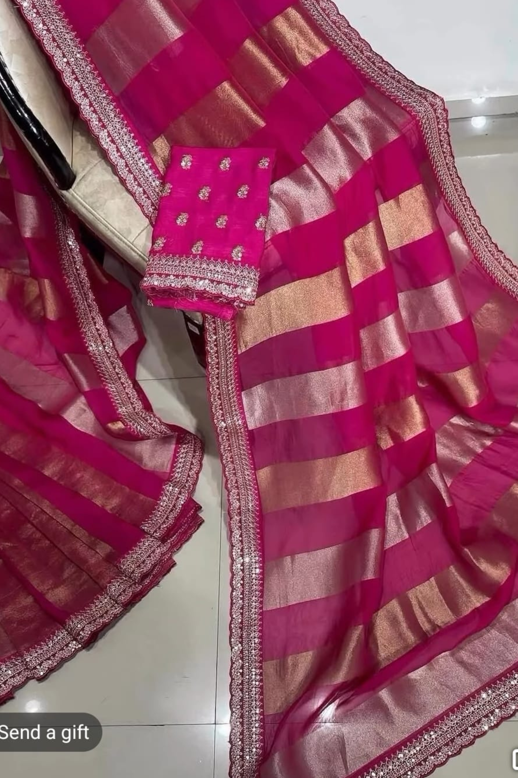 Exclusive Handloom Chanderi Pure Silk Saree – Wedding Season Special
