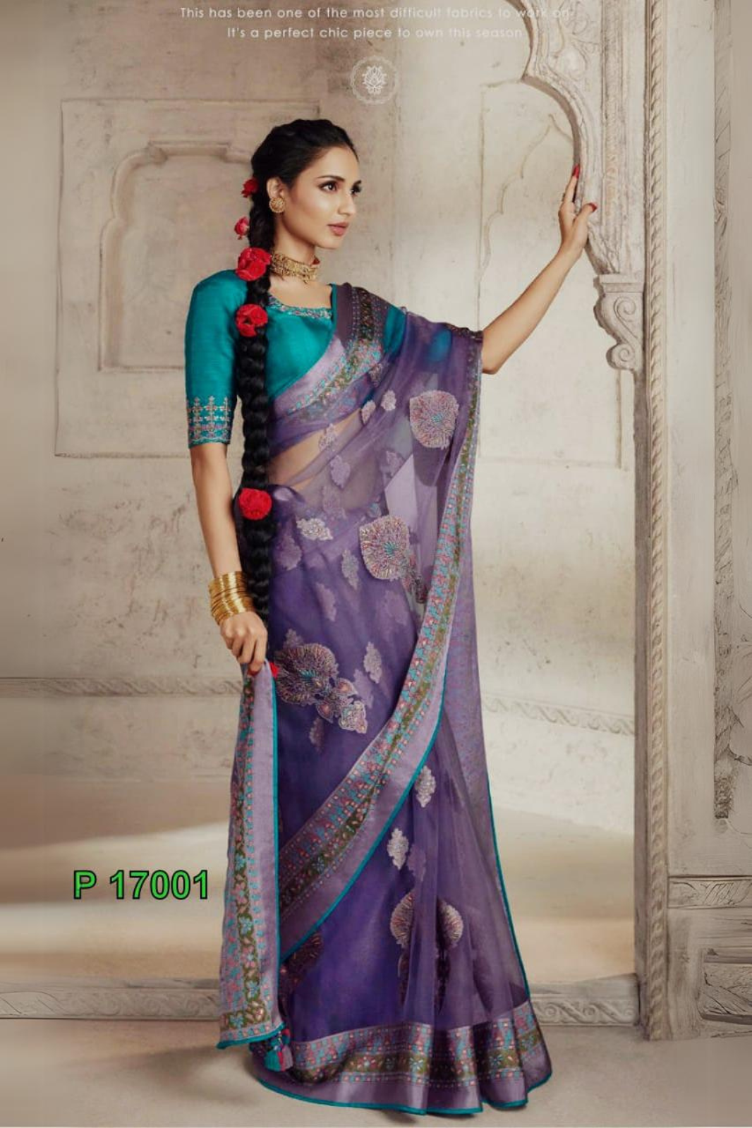 Purple Pure Brasso Silk Sarees