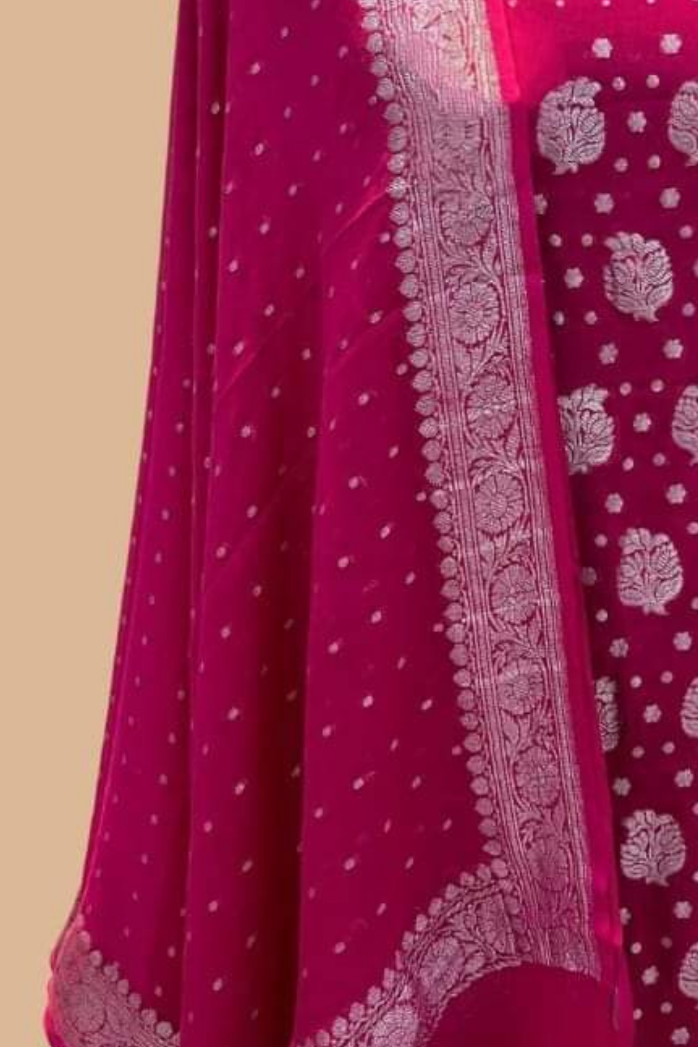 Rani Banarasi Khaddi Georgette Dress