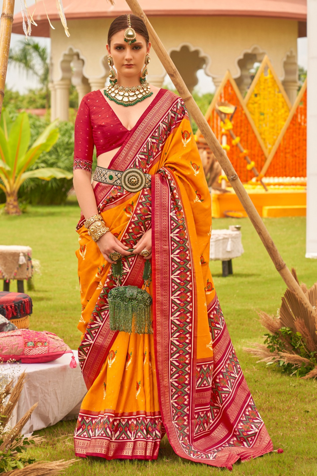 Haldi Silk Patola Saree