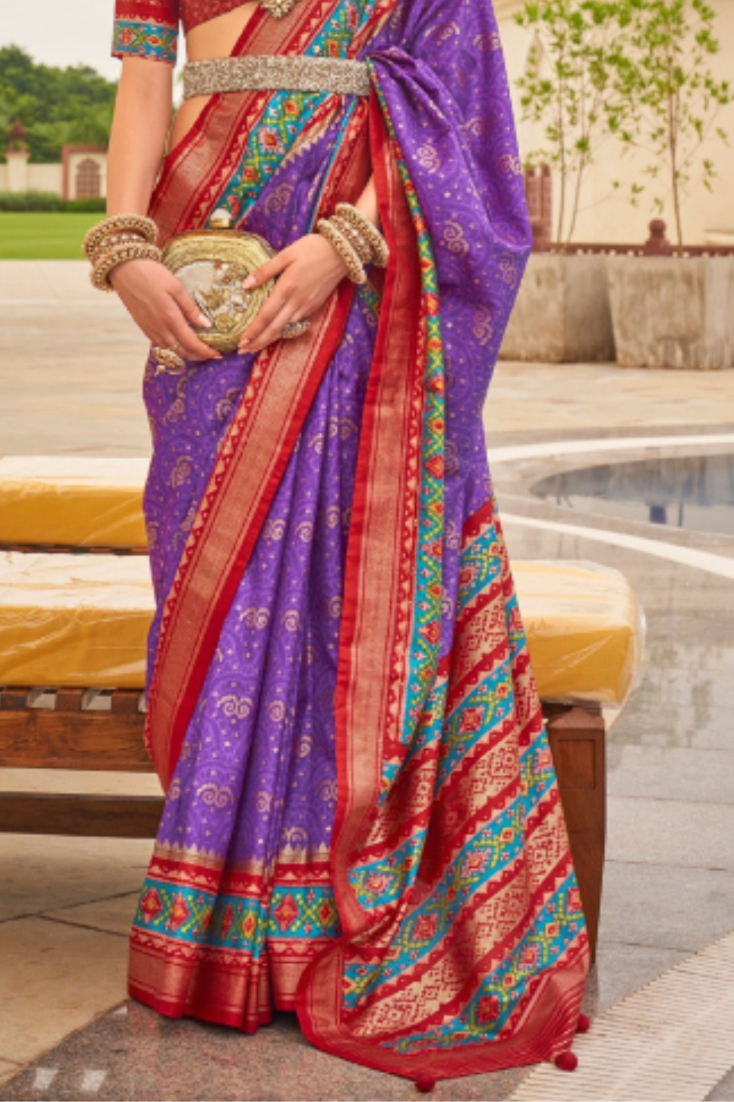 Soft Purple Patola Saree
