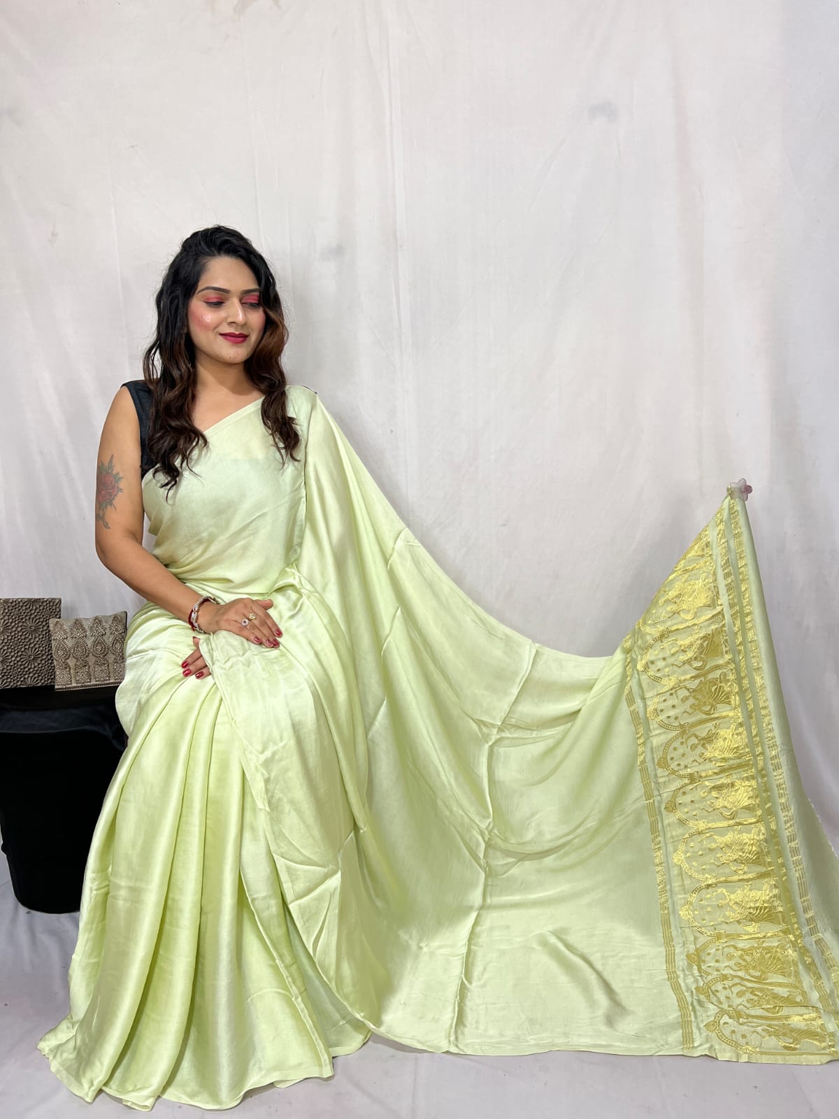 PLAIN MODAL PURE SILK SAREES